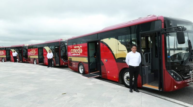 Supervisa gobernador unidades del nuevo sistema de transporte público de Tamaulipas
