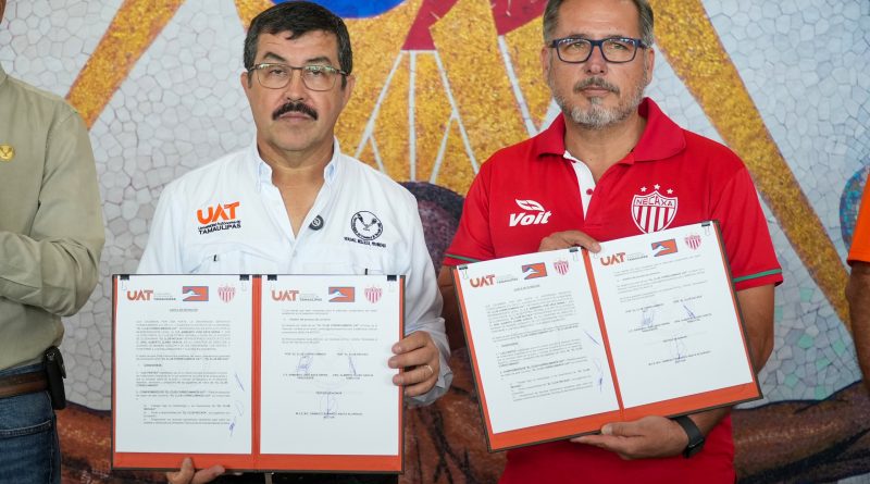 Firma la UAT alianza deportiva entre Correcaminos y el Club Necaxa de la Liga MX