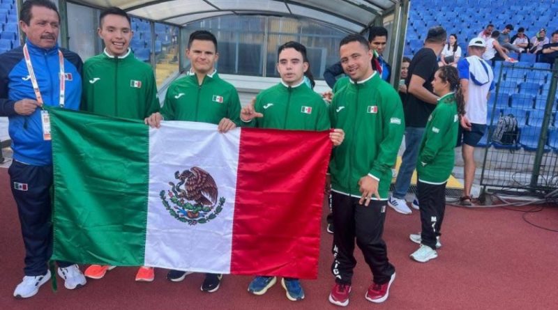 Ganan tamaulipecos oro y plata en Mundial de Atletismo para atletas con síndrome de Down