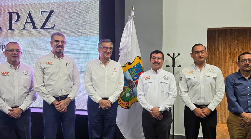 Rector de la UAT presenta avances del Atlas de Riesgos ante el gobernador en la Mesa de Paz