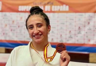 Conquista tamaulipeca Frida Maya bronce en la Super Copa de España de Judo