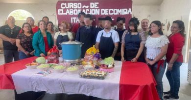 Participan adolescentes en proceso de reinserción en taller de gastronomía mexicana