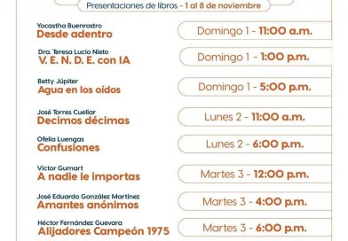 Abre la UAT espacios a escritores independientes en la Feria del Libro 2026